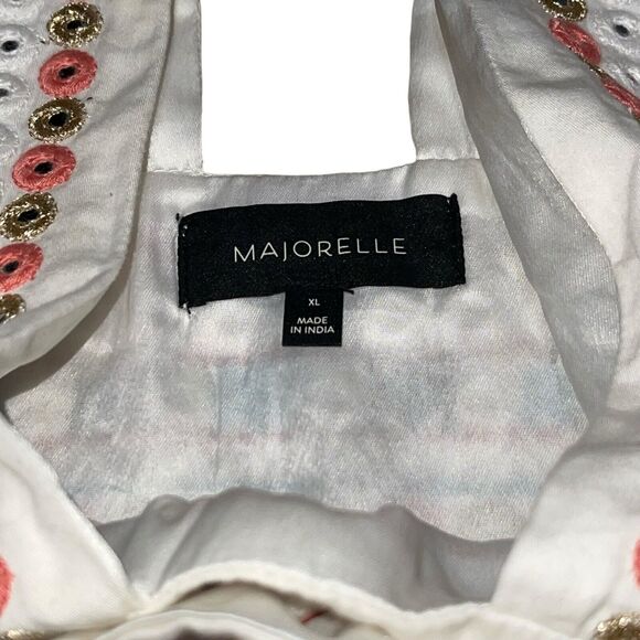 Cropped Embroidered Top Majorelle Breanna Festival Wrap Gold Metallic - Picture 9 of 11